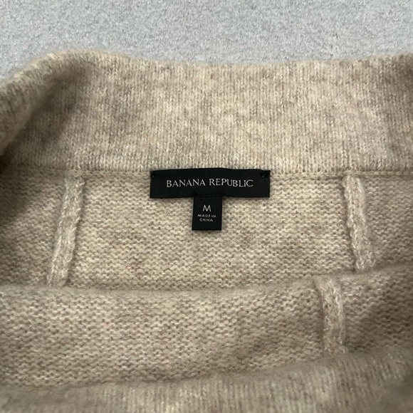 [M]Banana Republic Tulsi Sweater Skirt Everest Oatmeal Black Stripe A-Line - Picture 8 of 12